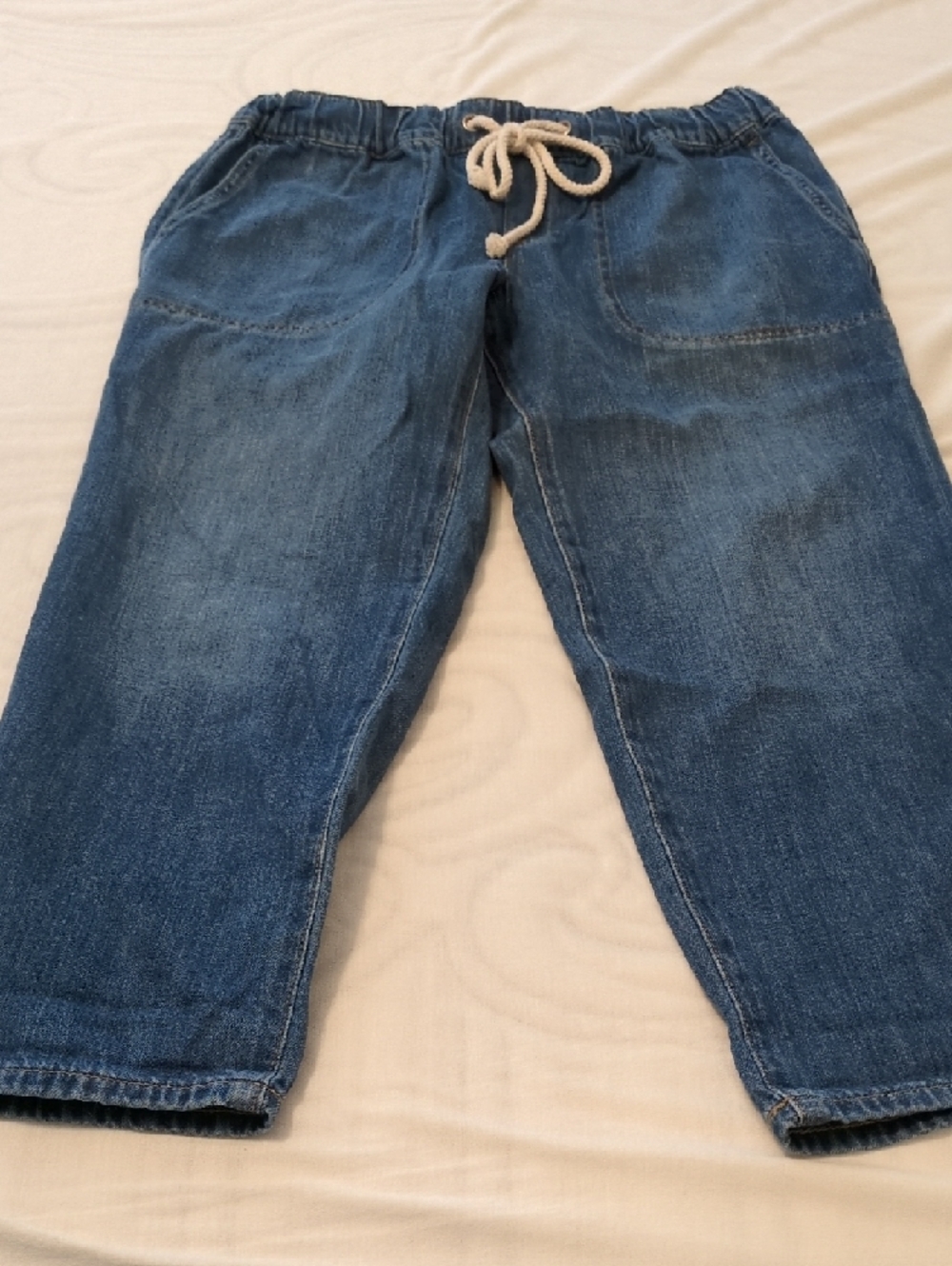 J. Crew Women's Dark Blue Drawstring Jeans